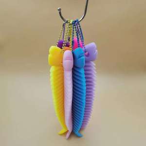 Bracelet unisexe créatif en forme d'arête de poisson, jouet fantaisie et de farce, jouet de décompression en silicone souple avec colle pour cadeaux d'enfants - Product Image 6