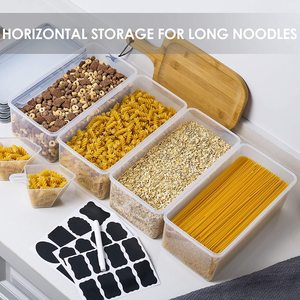 Bán Chạy Nhất Hộp Đựng Spaghetti Bằng Nhựa Hộp Đựng Thực Phẩm Kín Khí Có Nắp Đậy Cho Mì Ống Và Mì Dài - Product Image 3