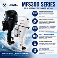Moteur hors-bord TOHATSU série MFS30D 30 CV 4 temps EFI refroidi par eau avec arbre long ou court et démarrage électrique
