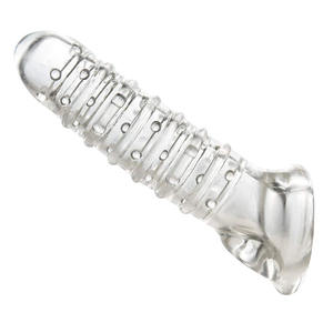 TPE maschio adulto giocattoli sessuali tempo di ritardo pene anelli di ritardo tempo Extender tempo, trasparente TPE Gay divertente pene anello - Product Image 1