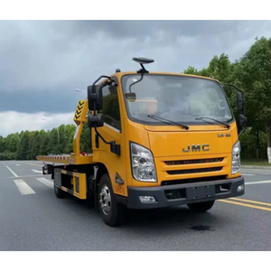 Camión de Remolque JAC 4X2 de 4 Toneladas y 5 Toneladas, de Ángulo Bajo, con <span class=keywords><strong>Plataforma</strong></span> Plana para Transporte de Automóviles, Diésel, Nuevo, Manual, para Recuperación en Carretera - Product Image 3