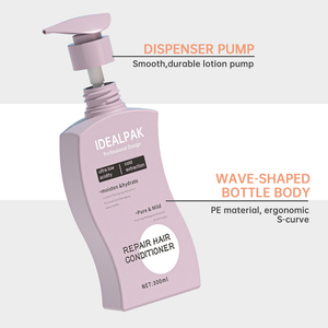 Bouteille vide en plastique PE OEM ODM pour <span class=keywords><strong>shampoing</strong></span> et après-<span class=keywords><strong>shampoing</strong></span>, flacon pompe pour gel douche 300 ml - Product Image 2