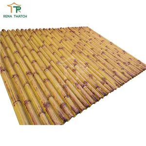 Layar Panel Pagar Bambu Buatan Dicat Besar