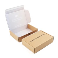 Emballage de maquillage cosmétique en tissu rose pour soins de la peau Boîte postale d'expédition ondulée en carton LOGO personnalisé
