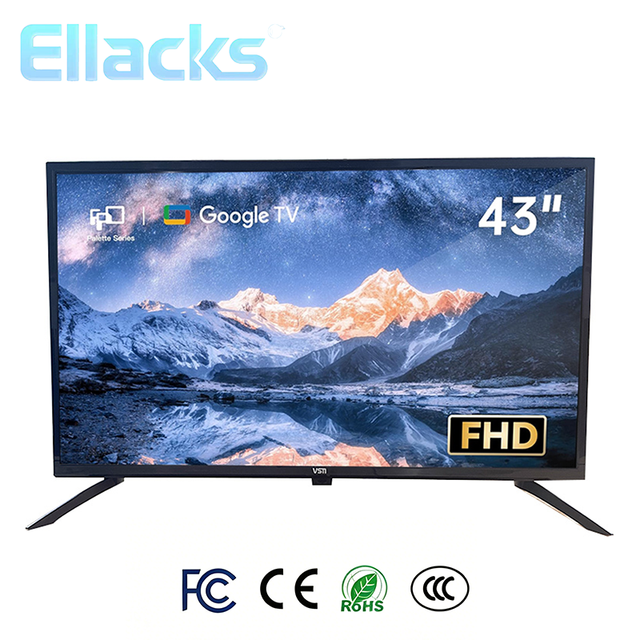 40-43 Inch Backlight FHD LED LCD Android Google WebOS WIFI Multi-language Smart TV 2G+16G Storage Hotel TV Black
