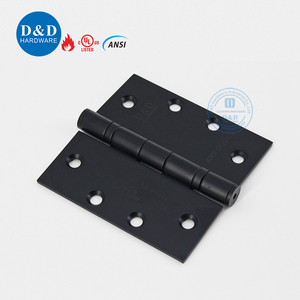 Bisagra de Puerta de Acero Inoxidable con Rodamiento de Bolas, Negra Mate, con Certificación UL, Resistente al Fuego Grado 2 ANSI BHMA - Product Image 2