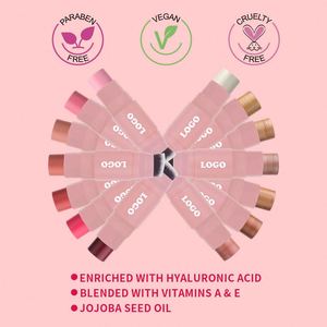 Ulikeke Barra de Colorete Vegano, Iluminador y Corrector en Barra, Natural, Resistente al Agua, Hidratante, Acabado Mate, Etiqueta Privada, con Brocha - Product Image 4