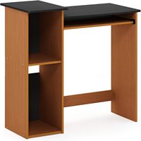 Bureau d'ordinateur bicolore avec plateau de clavier coulissant, idéal pour le bureau à domicile et la salle d'étude – Vente directe usine