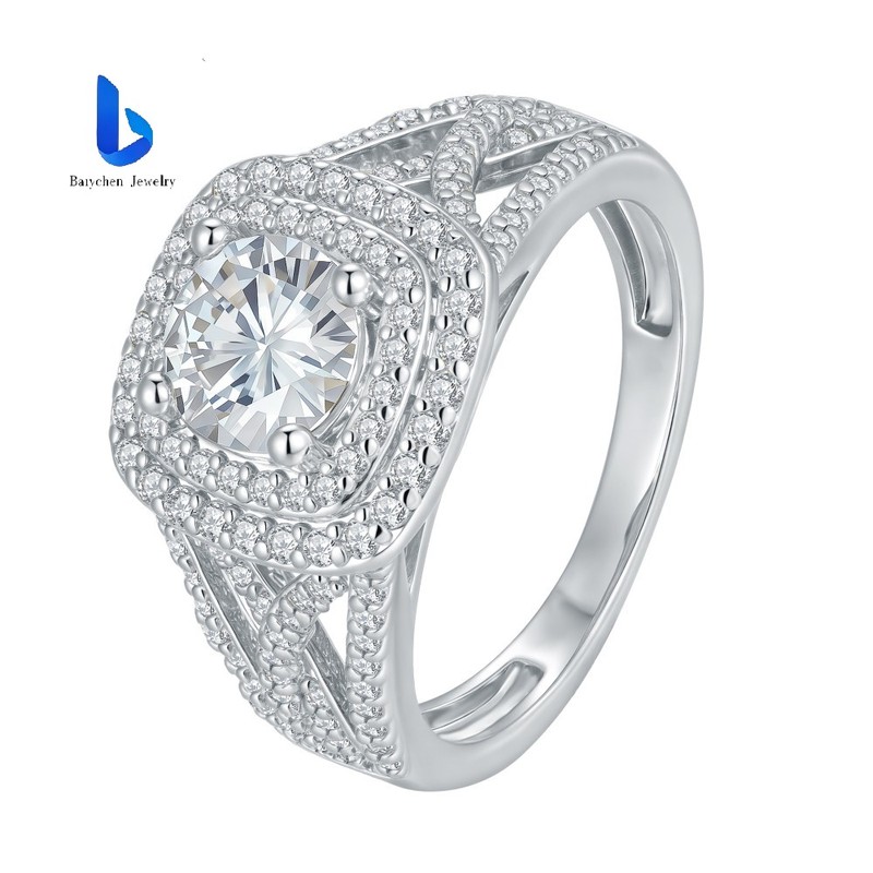 Womens 14k Yellow Gold Lab Diamond