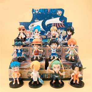 Diseño caliente Q versión 6-10CM Ley Luffy Ace Shanks Nami Law Zoro Sanji Chopper <span class=keywords><strong>Hancock</strong></span> figura juguetes sombrero de paja piratas una pieza - Product Image 4