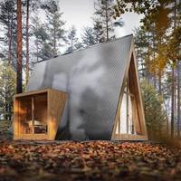 Dernier design de maison capsule spatiale entièrement préfabriquée avec service clé en main, matériaux haute résistance et contrôle intelligent