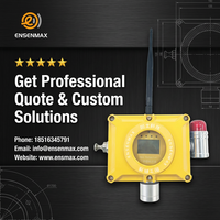 Detector de Gas Sulfuro de Hidrógeno Inalámbrico de Alta Calidad ENSENMAX, Alarma Sonora y Luminosa, Alta Precisión, Alimentación de 24V, Construcción Metálica