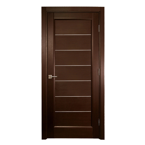 Puerta de madera maciza clásica GA-02L de tamaño personalizado con ranura decorativa para habitación. - Product Image 3
