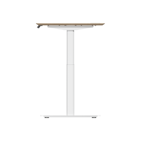 Bureau modulaire électrique réglable en hauteur avec panneau de confidentialité avant, système de gestion des câbles, taille personnalisable