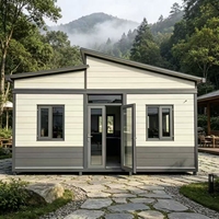 Maison préfabriquée modulaire extensible moderne et élégante avec salle de bain intégrée pour projets hôteliers, scolaires, de villégiature et de camping