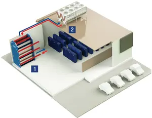 OEM padrão industrial água refrigeração radiador 1mw 1000kw seco refrigerador 20kw imersão mineração