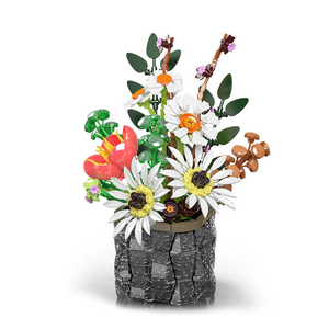 Mould King 24107 1157 Uds flor Serie Daisy bonsái flor ornamento modelo de bloques de construcción juguete educativo técnico regalo de Festival - Product Image 1