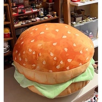 Oreiller hamburger drôle coussin canapé se plie pour ouvrir le cadeau d'anniversaire de la poupée