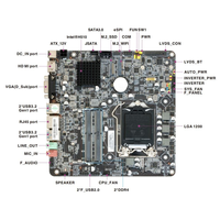 Motherboard Mini ITX H510 Grosir untuk Prosesor Intel Generasi ke-10/11 I3 I5 I7 DDR4 64GB SATA Baru