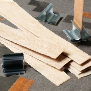 Support plat pour bougie à mèche en <span class=keywords><strong>bois</strong></span> double couche, outil de centrage pour bougie à la cire de soja, petite taille 500 ml pour la fabrication de bougies - Product Image 2