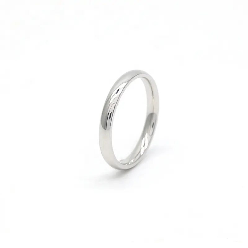 DiFeiYa แหวนเงินแท้ 925 แหวนแต่งงานเรียบง่าย แหวนเงินธรรมดา