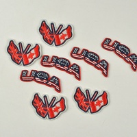 Patchs en tissu polyester personnalisés avec logo brodé pour vêtements, chaussures, chapeaux, boîtes - Autocollants de réparation à découper et design personnalisable