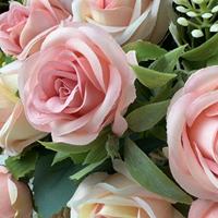 Bouquet de mariée en fleurs artificielles en gros, petite composition florale, roses de haute qualité