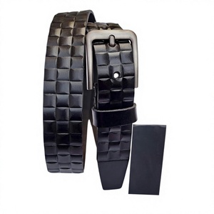 Ceintures en cuir véritable pour hommes, boucle à ardillon, durables, imperméables, écologiques, style vintage, robustes, largeur 3,8 cm, longueur 138 cm, BS - Product Image 4