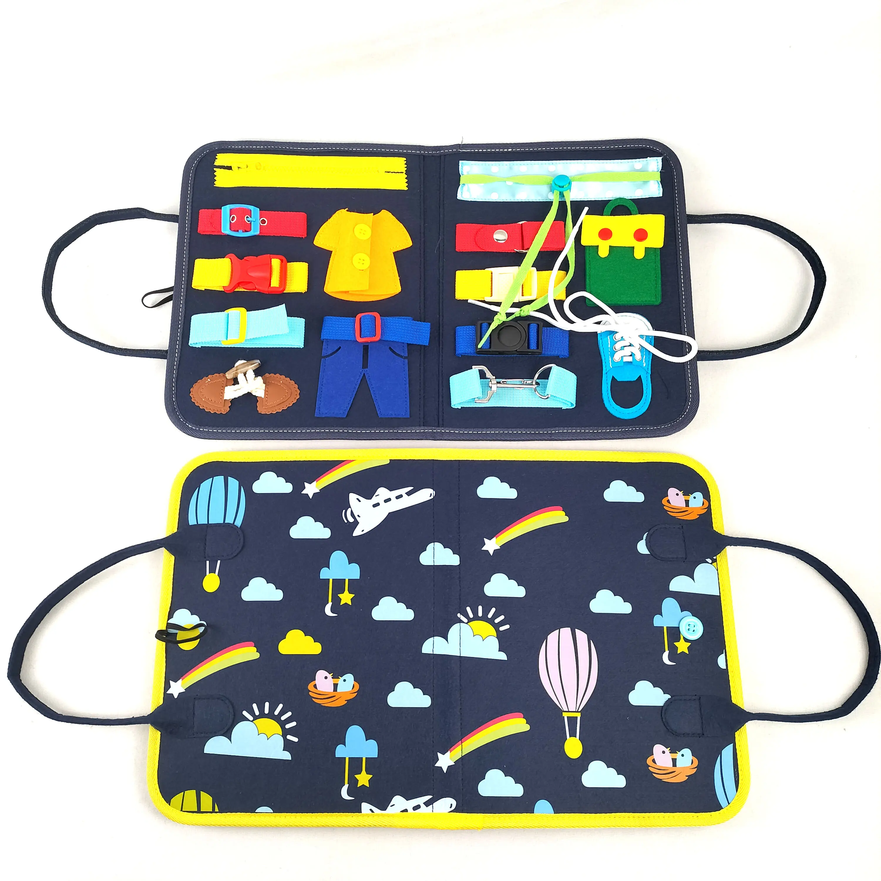 New Product 2022 Unique Children Educational Toys Planet Solar System Toy For Kids Montessori Felt Flannel Busy Board