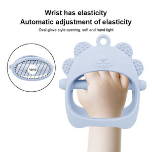 Neuheit <span class=keywords><strong>2025</strong></span> BPA-freier Beißhandschuh für Babys – Beißspielzeug aus Silikon für Säuglinge von 0–6 Monaten, sensorisches Kauspielzeug im Cartoon-Tier-Design, Großhandel - Product Image 2