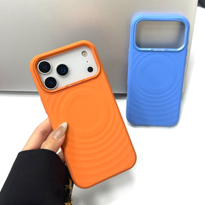 Funda Magnética de Silicona para <span class=keywords><strong>iPhone</strong></span> 18 17 16 15 <span class=keywords><strong>14</strong></span> <span class=keywords><strong>Pro</strong></span> Max, Diseño de Ondas, Tacto Suave, Protección Total - Product Image 2