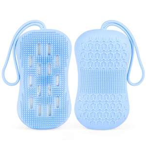 New Style Silicone Bath <b>Body</b> Brush with Pothook <b>Scrub</b> and Wash Toilet Soap Brush - Product Image 1