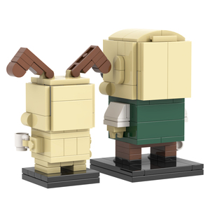 MOC7513 Wallace & <span class=keywords><strong>Gromit</strong></span> 195ชิ้นอิฐหัวสี่เหลี่ยมอิฐดินเหนียวภาพยนตร์การ์ตูนประกอบโมเดลพลาสติก DIY อาคารบล็อกของเล่นของขวัญสำหรับเด็ก - Product Image 5
