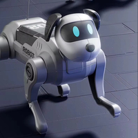 Prix Usine Robot Chien Mécanique Électrique Télécommandé 2,4 GHz en Plastique à Assembler Soi-même pour Enfants, Jouet Éducatif Interactif