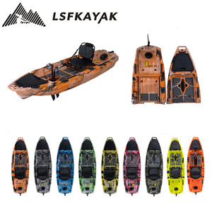 Kayak en plastique LSF Single 12FT à propulsion pédale pour la pêche, vente en gros - Product Image 3