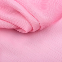 Tissu en mousseline 100 % polyester 70 g/m² imprimé printemps/été, résistant à l'abrasion, pour foulard, cape et robe de cérémonie