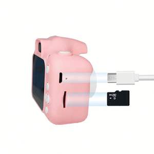 Cámara Digital Infantil con Diseño de Gatito, Pantalla HD de 2 Pulgadas, Función de Grabación con Ángulo Amplio de 180°, Juguete para Exteriores, Regalo para Niñas y Niños L1 - Product Image 4