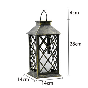 Lampes de <span class=keywords><strong>lanterne</strong></span> solaire rétro étanches pour l'extérieur avec source de lumière LED à effet de flamme pour le jardin à des fins décoratives - Product Image 3