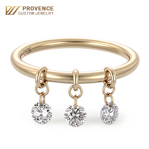 real 10k 14k 18k yellow gold <b>ring</b> designer <b>ring</b> round lab diamond <b>ring</b> Customized college style graduation <b>ring</b> for <b>couples</b> band - Product Image 1