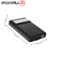 Batterie externe magnétique ultra-fine 2-en-1 sans fil 10000mAh avec support, charge rapide PD22.5W, affichage LED, entrée Type-C