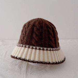 Chapeau en tricot personnalisé pour l'hiver, bonnet en crochet pour enfants, chapeau bob pour garçon et fille de 5 à 8 ans - Product Image 3