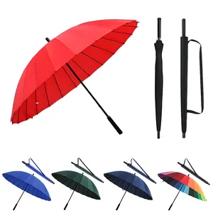 Factory Automatic Outdoor Straight suppliers golf Umbrella windproof logo prints promotional your branded custom golf with Label