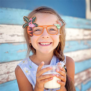 Gafas <span class=keywords><strong>de</strong></span> sol <span class=keywords><strong>de</strong></span> Estilo Hawaiano para fiesta, fotomatón con temática Luau, suministros para fiesta en la playa, superventas - Product Image 4