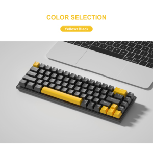 Hotswap RGB Bàn phím cơ khí 3 chế độ kết nối đầy đủ phím chống bóng mờ hai màu Keycaps 68 phím Sản phẩm mới - Product Image 3