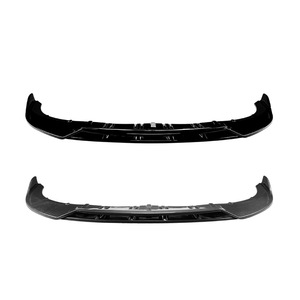 Amp Z Porsche Taycan 2019 Front Bumper <b>Lip</b> <b>Splitter</b> Carbon Fiber Texture Matte Finish Tuning Style Exterior Modification Parts - Product Image 3