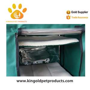 Factory Supply Foldable Double Layer Cushion Pet Soft <b>Crate</b> Large Capacity Durable Pet <b>Dog</b> Cat <b>Crate</b> - Product Image 3