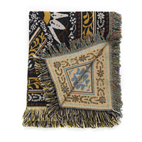 2025 chaud en gros Polyester coton Art déco Super doux tapisserie jeter couverture grand chaud adapté à toutes les saisons lit canapé