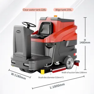 SBN-1100 Price Of Ceramic Tile Epoxy Marble Pvc Terrazzo Floor Cleaning Machine Ride On Large Size Ground Floor Cleaner