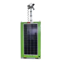 Tour de surveillance mobile solaire ENERGYFIT C500-9M avec mât de 9 m et MPPT pour la surveillance des chantiers de construction