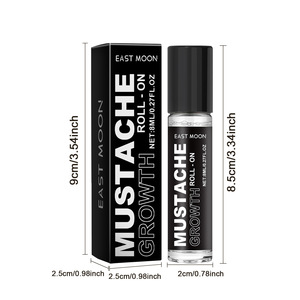 Roll-on pour la croissance de la <span class=keywords><strong>barbe</strong></span> et de la moustache, hydratant sans silicone, huiles de romarin et de noix de coco, parfum frais, ultra portable, 8 ml - Product Image 6